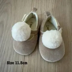 conoco ポンポン付きベビーシューズ 11.5cm