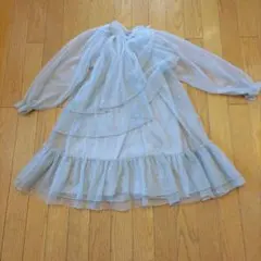 ZARA グレー チュールフォーマルドレス ワンピース128cmサイズ8