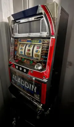 パチスロ実機】サミー☆アラジンS【コイン不要機付】爆裂AT機・4号機