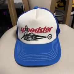 speedster メッシュキャップ ホワイト/ブルー
