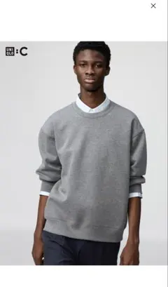 ユニクロ 新品未使用タグ付き オーバーサイズスウェットシャツ(グレー/XL)