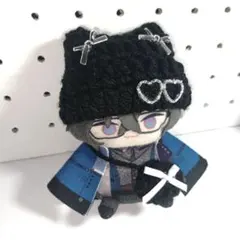 グレー】 にじぱぺ 10cmぬいサイズ 帽子 ぬい服 猫耳ニット帽 - メルカリ