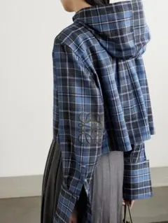LOEWE ロエベ チェック柄 フーディー ジャケット size34のサムネイル