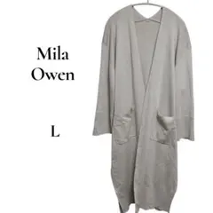 Mila Owen ミラウォーエン【Ｌ】グレー 大きめ ゆったり 上品 美品 秋