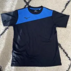 ミズノ スポーツTシャツ 黒/青 160