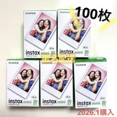 あ*さ様 FUJIFILM instaxmini チェキ　フィルム 100枚　富