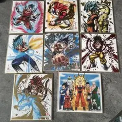 ドラゴンボール色紙アート8枚セット