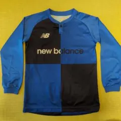 New Balance 140th N 長袖シャツ 青・黒