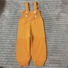 キッズ ニットロンパース オレンジ　70cm 80cm