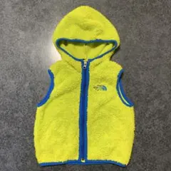 THE NORTH FACE フード付きベスト 蛍光イエロー100美品