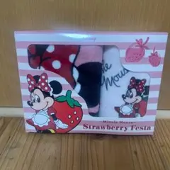 ミニーマウスStrawberry Festa プレミアムタオルギフトセット