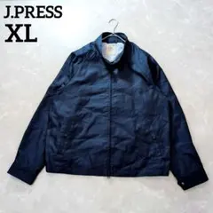 J.PRESS ハリントンジャケット（スイングトップ）ネイビー　XL　短丈　春
