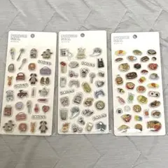 3COINS スリコ ぷっくりシール 3種セット