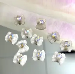 リボン型ネイルパーツ 11個セット