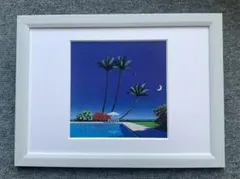 ※iceページ※ 永井博 A4サイズ額入り 印刷物 額装品 ２点まとめ 永井博 アクリル額装 Wandering Breeze 10396|アート＆フレーム|絵と