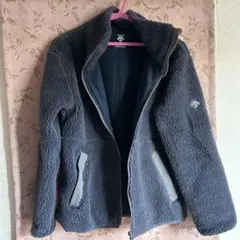 DESCENTE ダークグレー フリースジャケット