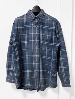 five brother ネイビー チェック プリネル プリントネル XL - メルカリ