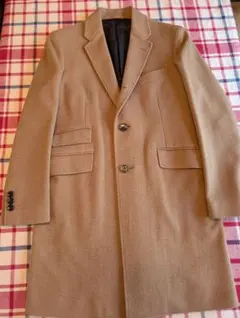 ナノユニバース　キャメルチェスターコート　カシミヤブレンド　Ｍサイズ