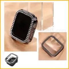 アップルウォッチ カバー ケース Apple Watch 保護カバー　黒