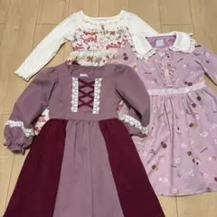 [値下げ不可]アクシーズファムキッズワンピース3点セットのサムネイル