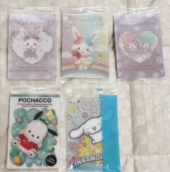 【5枚セット】サンリオウエハース　メル　 キキララ　ポチャッコ　シナモン