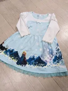 アナ雪の長袖ワンピース 110cm