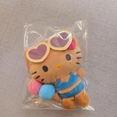 日焼けハローキティぬいぐるみキーホルダー