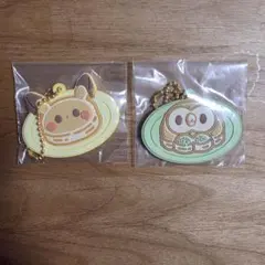 ポケピース　一番くじ　パンケーキラバーチャーム　ピカチュウ　モクロー