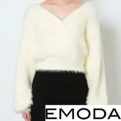 EMODA 2WAYシャギーニット ホワイト エモダのサムネイル