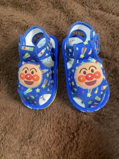 アンパンマン サンダル 14.5cm 青 笛入り