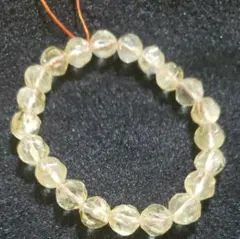 天然石 スター シトリン ブレスレット パワーストーン 金運 多面カット