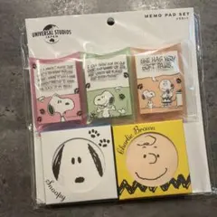 新品★PEANUTS メモパッドセット スヌーピー