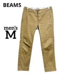 BEAMS ビームス チノパン M メンズ ベージュ ボタンフライ 日本製