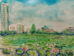 SHO 水彩画 上野公園 - メルカリ