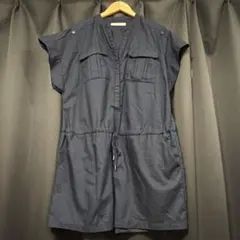 shuca GLOBAL WORK サロペット ネイビー Lサイズのサムネイル