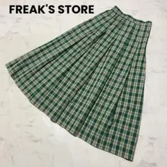 美品　訳あり　FREAK'S STORE サマーチェックプリーツスカートのサムネイル