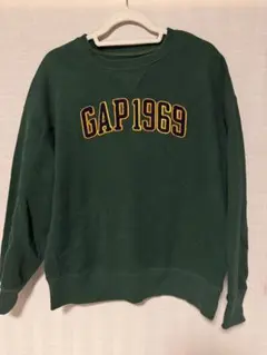 GAP 1969 ロゴ スウェット トレーナー グリーン S