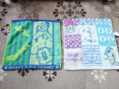 【新品未使用】ディズニータオルハンカチ2点セット