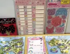 テ4 段３　Jewelpet 反射シール名前シールパッチン留めワッペン花シール