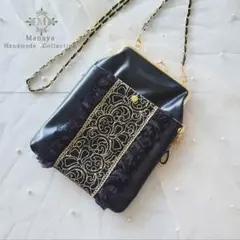 A4 がま口ハンドメイドポシェット