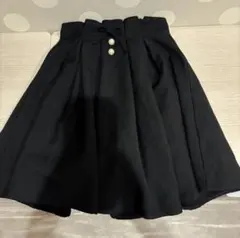 evelyn パールボタン フレアスカート S