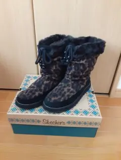 Skechers レオパード柄ファーブーツのサムネイル