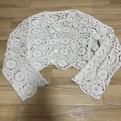 coca かぎ編み カーディガン ONE SIZE