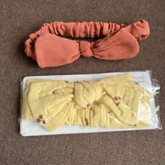 リボンデザインヘアバンド 2点セット　キッズ　赤ちゃん　ベビー　子供