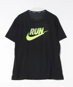 NIKE RUNロゴ Tシャツ ブラック