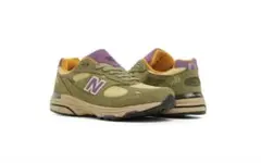 New Balance 993 26cm オリーブ/パープル