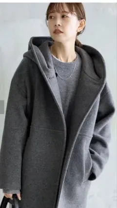 【新品未使用】スーパー140モッサフードコート　グレー　サイズ38