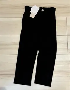 プティマイン　スマイルパンツ　ブラック　110 ポケットフリルパンツ