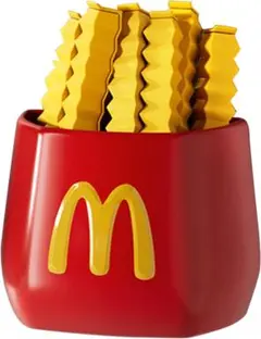 【レア物雑貨】マクドナルド風 ポテト型 キッチンクリップケース インテリアにも