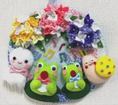 ＊かおりん＊ ☆ 掛軸☆ハンドメイド リース オーダー フェルト フェルトリース】かおりん様専用 梅雨 オーダーページ - メルカリ